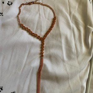 Dress Up rose gold choker necklace
